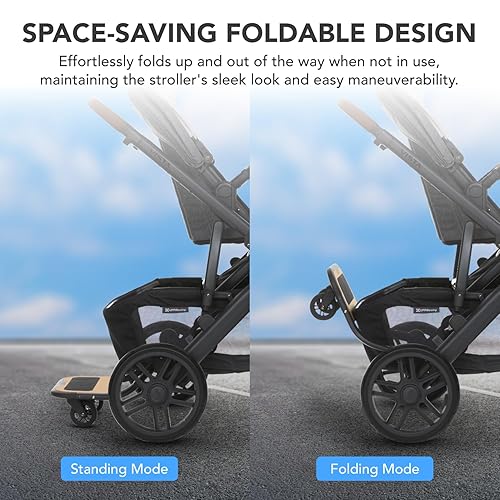Miniatura 3 de Tabla de cochecito compatible con Uppababy Vista (2015-2019), Vista V2 y Vista V3 cochecitos - Tabla de paseo para niños - Capacidad de 55 libras -