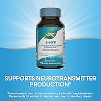 Vista 4 de Nature's Way 5-HTP, L-5-hidroxitriptófano, ayuda a producir serotonina para promover una perspectiva positiva*, vitamina B6, vitamina C, extracto