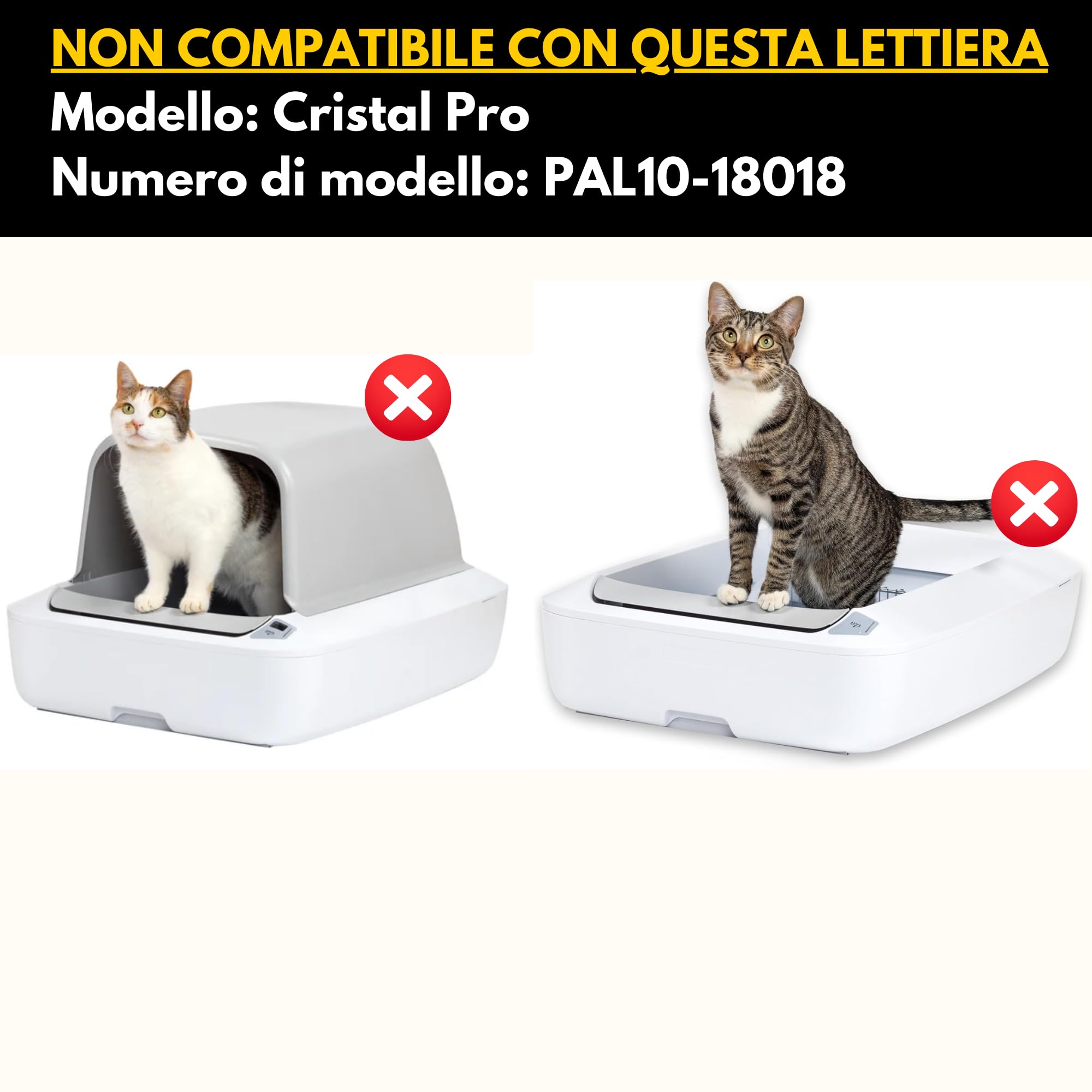 ChatMignon® – Cassetta Igienica Riutilizzabile in Acciaio Inox 304, Compatibile con Pet-Safe Scoop-Free, Ultra Resistente, Anti-Odori & Macchie, Ecologica, Angoli Arrotondati