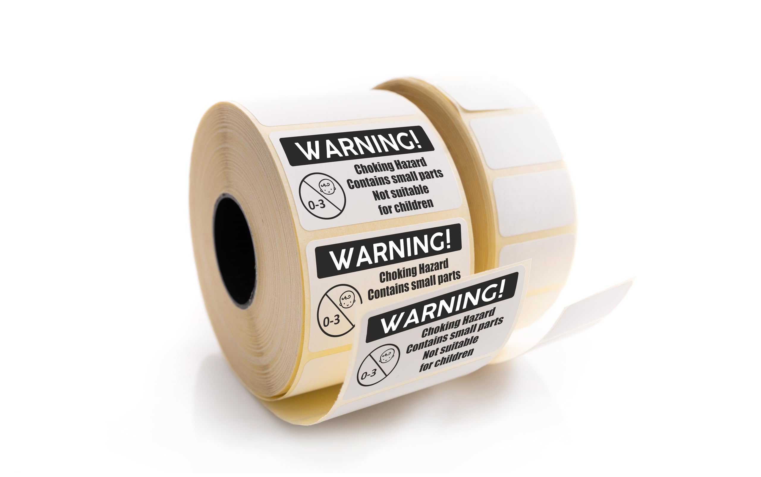 Warning Labels Food Safety Allergens Heavy Item 64x36mm on Strip or on Roll - Amazon FBA, Coffee Shop & Restaurants, Warehouse and Business Shipping Labels (Warning Choking Hazard, 1000pc on Roll)