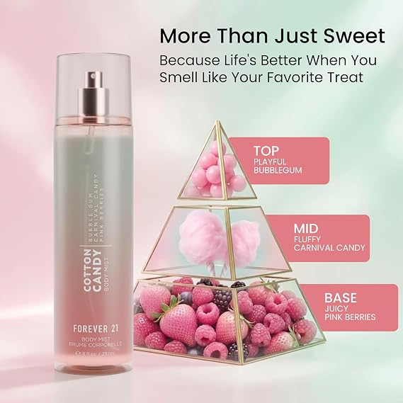 Forever 21 Cotton Candy Body Mist, 8 fl. oz.