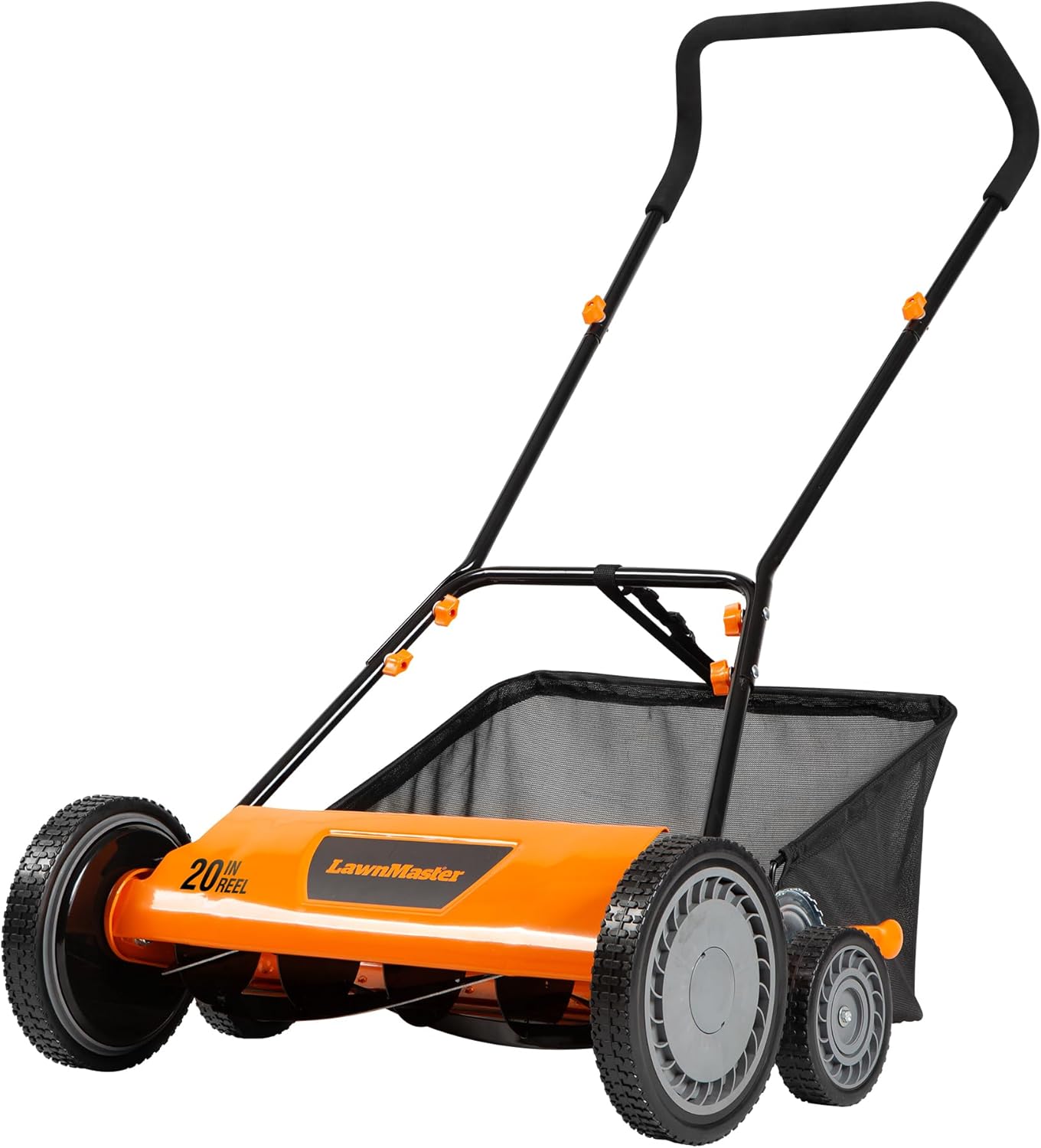 LawnMaster LMRM1801 Push Reel Lawn Mower 18-Inch 5-Blade