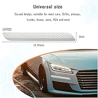 Vista 2 de 2 PCS tiras antiarañazos para parachoques de automóvil, protector de parachoques de esquina delantera y trasera, moldura decorativa anticolisión