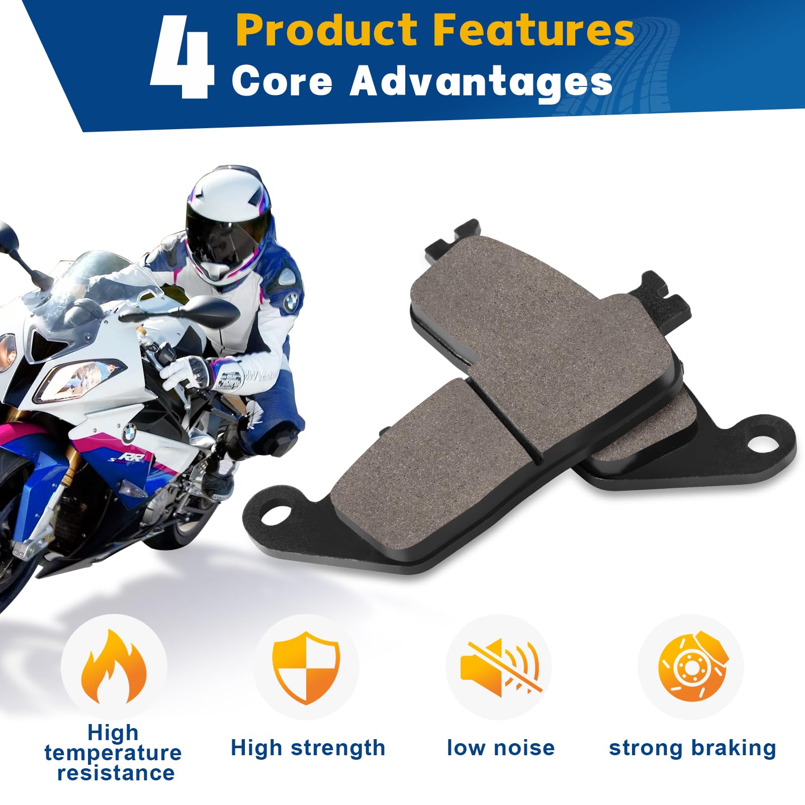 Plaquettes De Frein Avant Brembo LA Pour Yamaha WR125 1998-2002