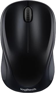 Logitech M317 Wireless Mouse: 1000 DPI Optical Tracking, 12-Month Battery, Compact for Laptops, Chromebooks, PC & Mac - Black