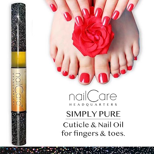 Miniatura 5 de Nail Care Headquarters Simply Pure - Bolígrafo de aceite para cutículas para uñas, fortalecedor de uñas y suero de crecimiento para uñas dañadas,