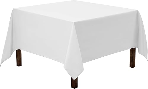 Gee Di Moda  Mantel cuadrado de poliéster, lavable, ideal para mesa de bufé, fiestas, cenas navideñas, bodas y otros eventos