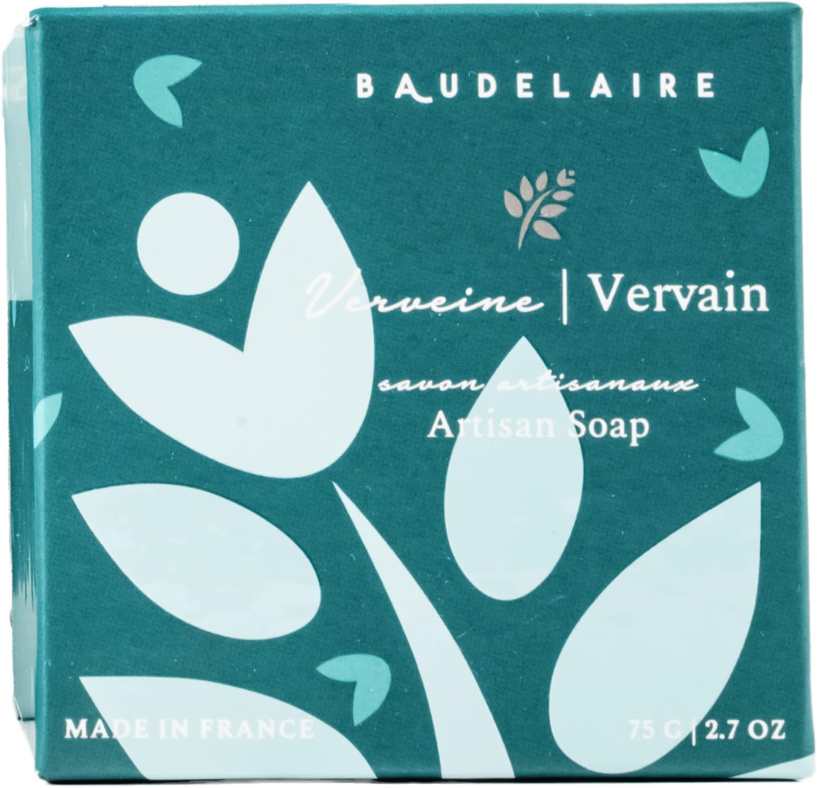 Provence Sante Luxury French Cleansing Bar - Moisturizing Shea Butter - Triple-milled Vervain Fragrance, (2 Bar Set) 2.7oz Gift Box