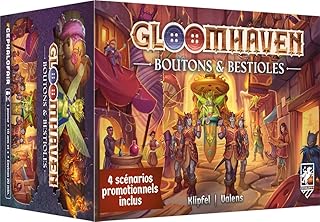 Cephalofair Games Gloomhaven – Boutons & Bestioles | Jeu de société Solo et coopératif Rapide dans l’Univers de Gloomhaven | Format Compact, campagnes Courtes, héros miniaturisés – dès 12 Ans