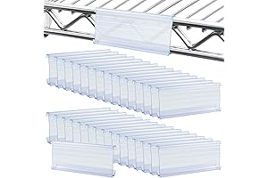Metro Shelving Clips: 38 Wire Shelf Label Holders for Unparalleled Organization
