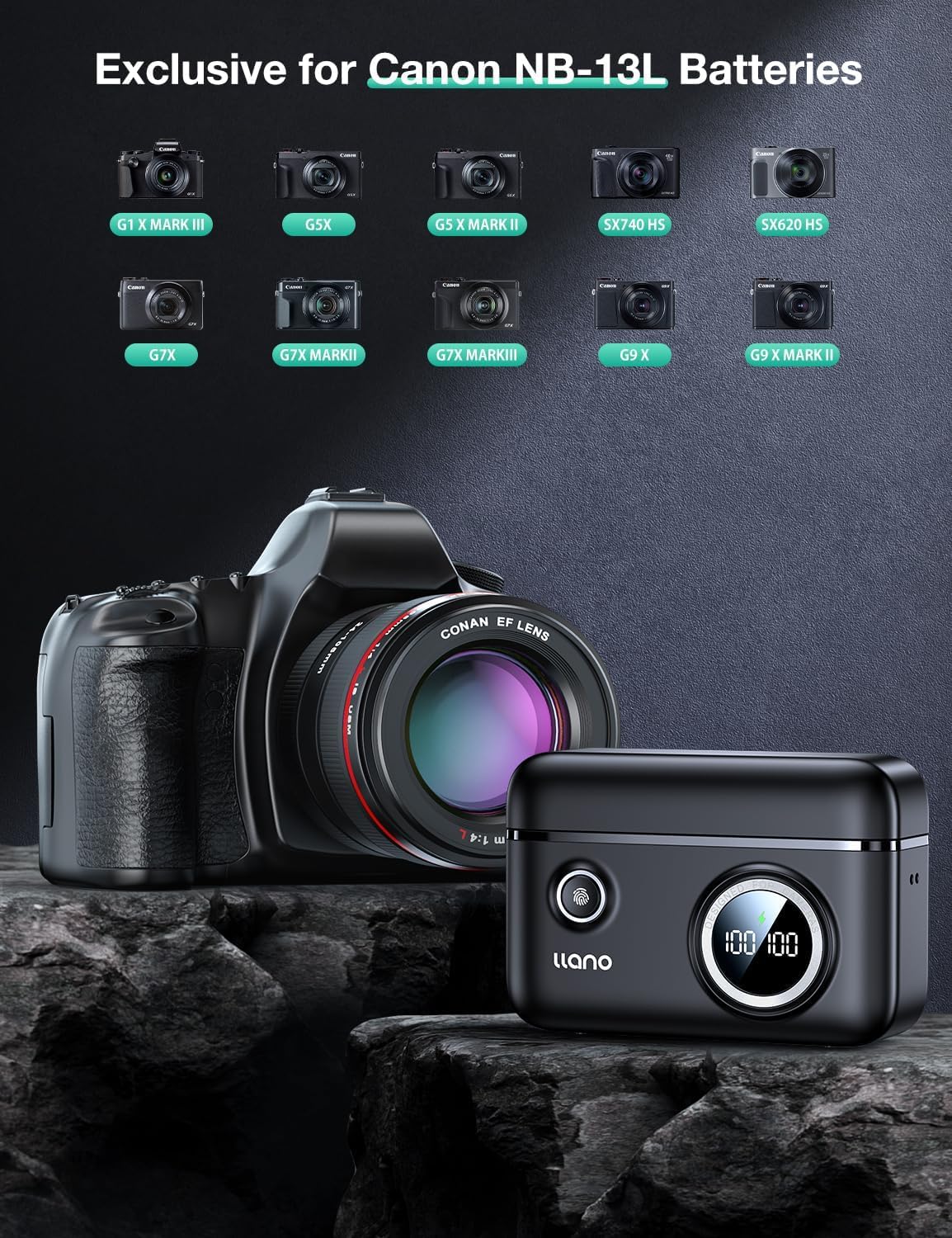 Mark Ii 2pcs Nb-13l Nb13l Digital Camera Battery For Canon