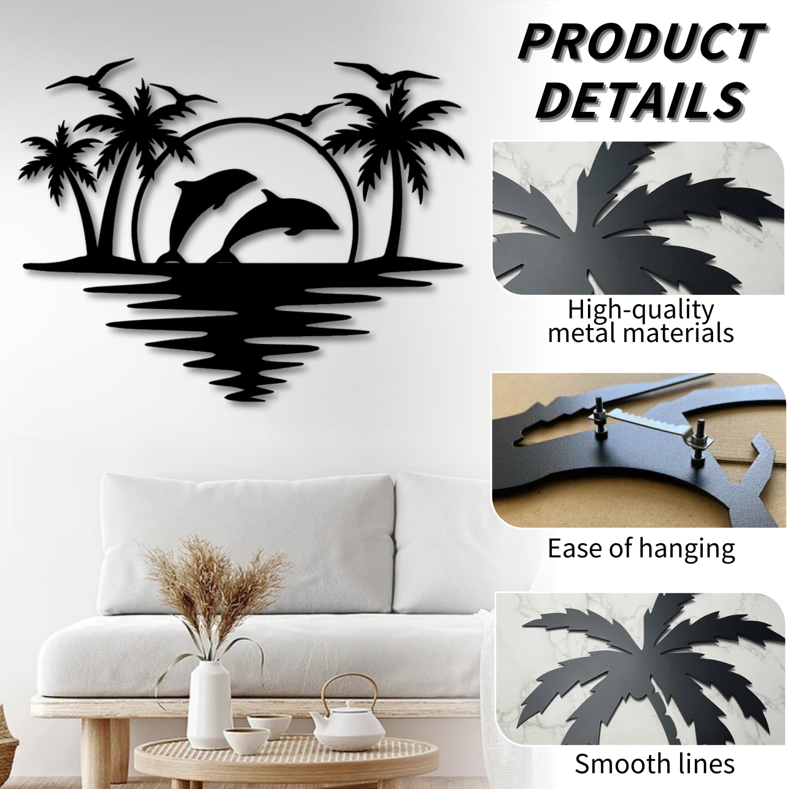 Metal Palm Tree Wall Art, Metal Tree Wall Art, Tree Sign, Metal Wall Decor, Inte