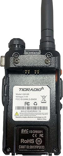 Miniatura 9 de TIDRADIO Radio GM-5R GMRS, radio bidireccional GMRS repetidor capaz, con batería de 3800 mAh, receptor de escaneo de doble banda y radio de mano