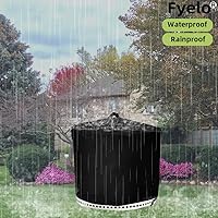 Vista 7 de Cubierta para Fogata para Solo Stove Bonfire 2.0 Cubierta de 20 Pulgadas y 19.5 Pulgadas, Cubierta Impermeable 600D para Estufa de Campamento