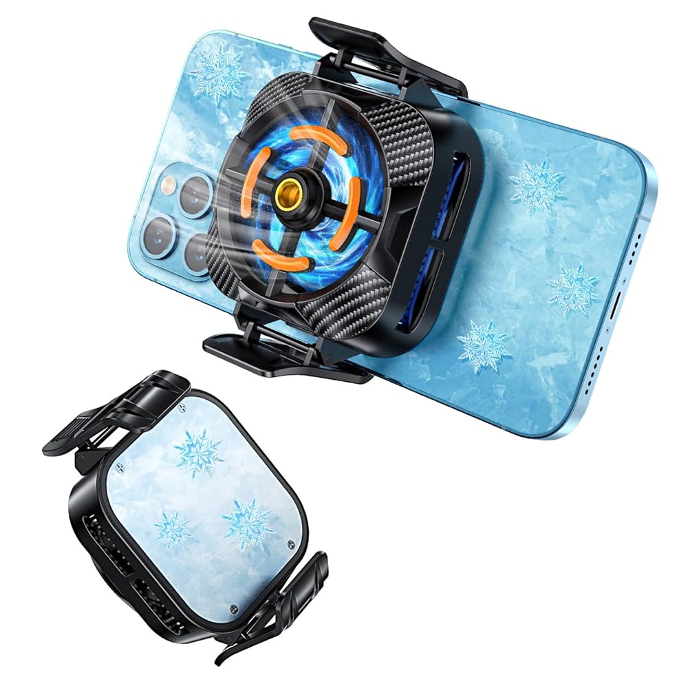 スマホ冷却 スマホクーラー ペルチェ素子と水冷 静音軽量 2023最新 スマホ 冷却】Hudifeni スマホクーラー ファン