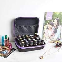 30 Compartimenti Scatola Porta Oli Essenziali, EVA Borsa Oli Essenziali Valigetta Porta Per Olio Essenziale Valigetta Da Viaggio Per 5ml 10ml 15ml Bottiglie