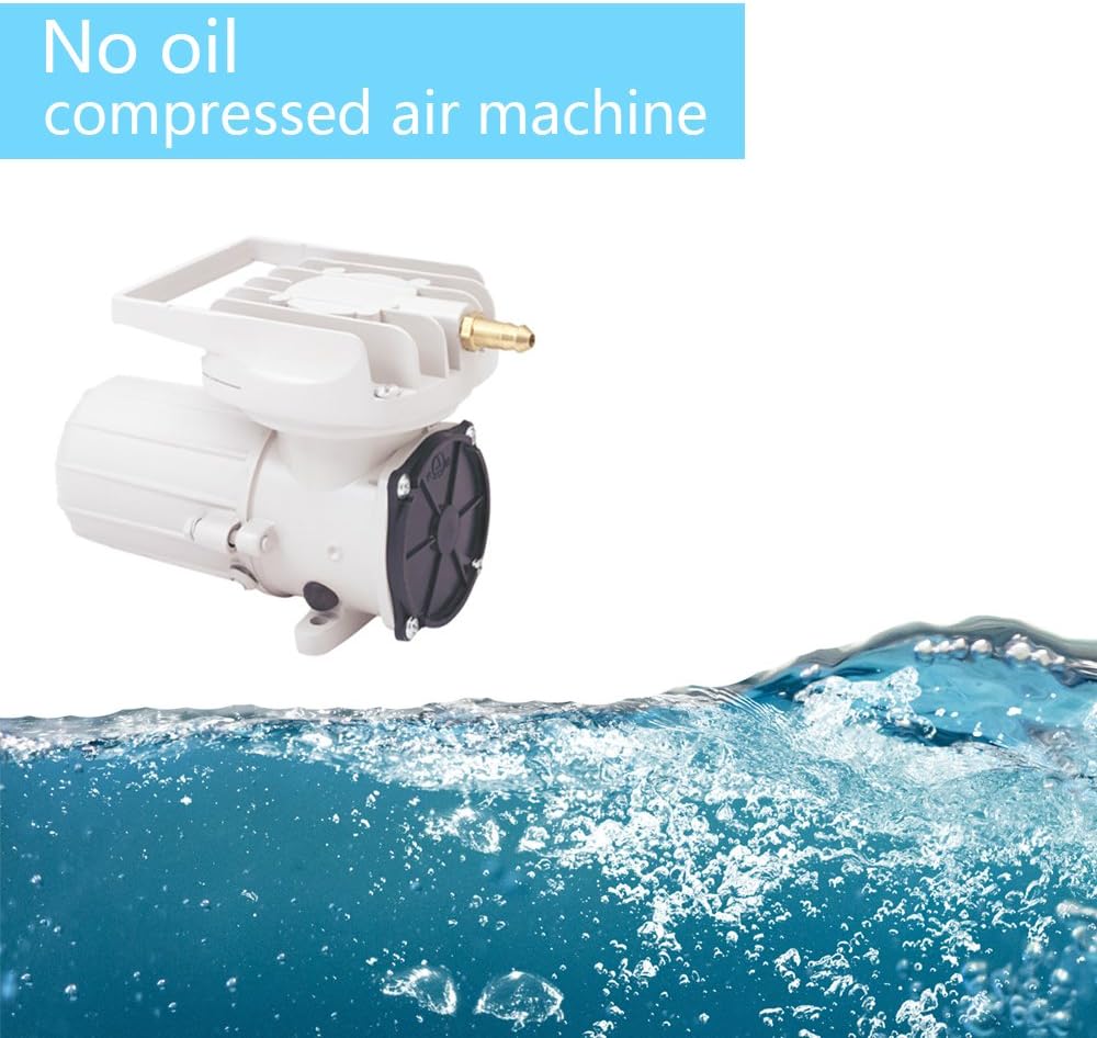 DC 12V 120LPM/Min 1900GPH 60W Aquarium Air Pumps Aquaculture Fish Poods Pressure Compressor Aerator