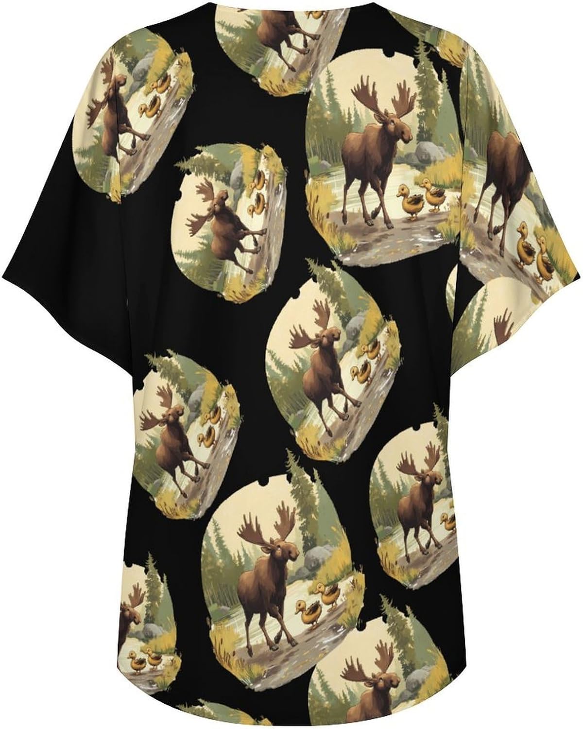 Duck Moose Women's Open Front Cardigan Short Sleeves Jacket Lightweight Sweaters Tops