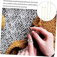 Vista 8 de 4 barras de madera para colgar banderas de pared horizontales de bambú, varillas de macramé para colgar en la pared, bastones para colgar