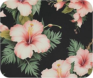 قاعدة ماوس بتصميم فني لزهور استوائية، وسادة مكتب ناعمة ومريحة للألعاب والعمل - قاعدة ماوس متينة مضادة للانزلاق - 56