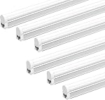 JESLED LED Shop Light 4FT, 20W, 2200LM, 6500K Super Bright White, T5 LED Tube Lights for Garage, Workshop, Warehouse, 4 Foot Linkable Ceiling Lights, ETL Listed, 6 Pack