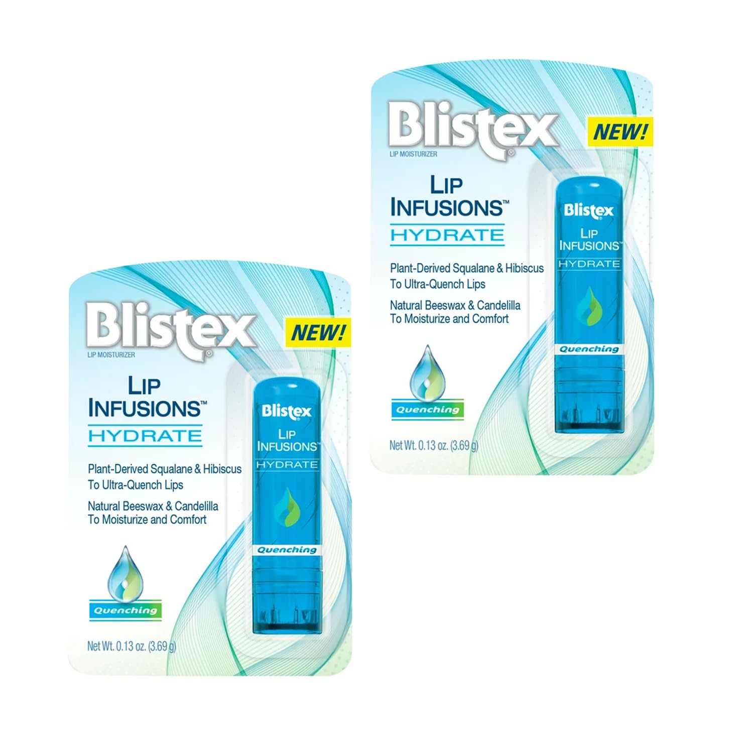 Blistex Lip Infusions Hydrate Lip Moisturizer 0.13 Ounce (6 Pack)