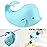 Bath Spout Cover for Bathtub,Baby Shower Protector Cover A Fun Way to Protects Baby from Bumping Head During Bathing Time Cute Soft Whale Design Making for Enjoyable Safe Baths (Mint Blue)