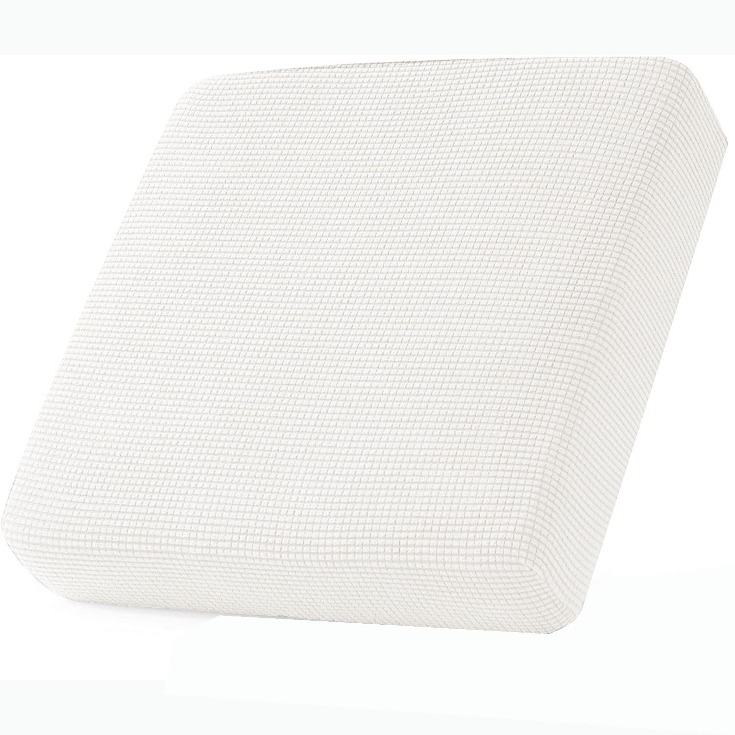 Sofa Cushion Covers Customization Tailor Made Sofa Seat Cushion Slipcovers Stretch Polar Fleece Sofacushion Backrest Cover Replacement (Ivory,X-Large)