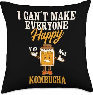 Kombucha Drink Scoby Starter Kit Packets Powder Kombucha Throw Pillow