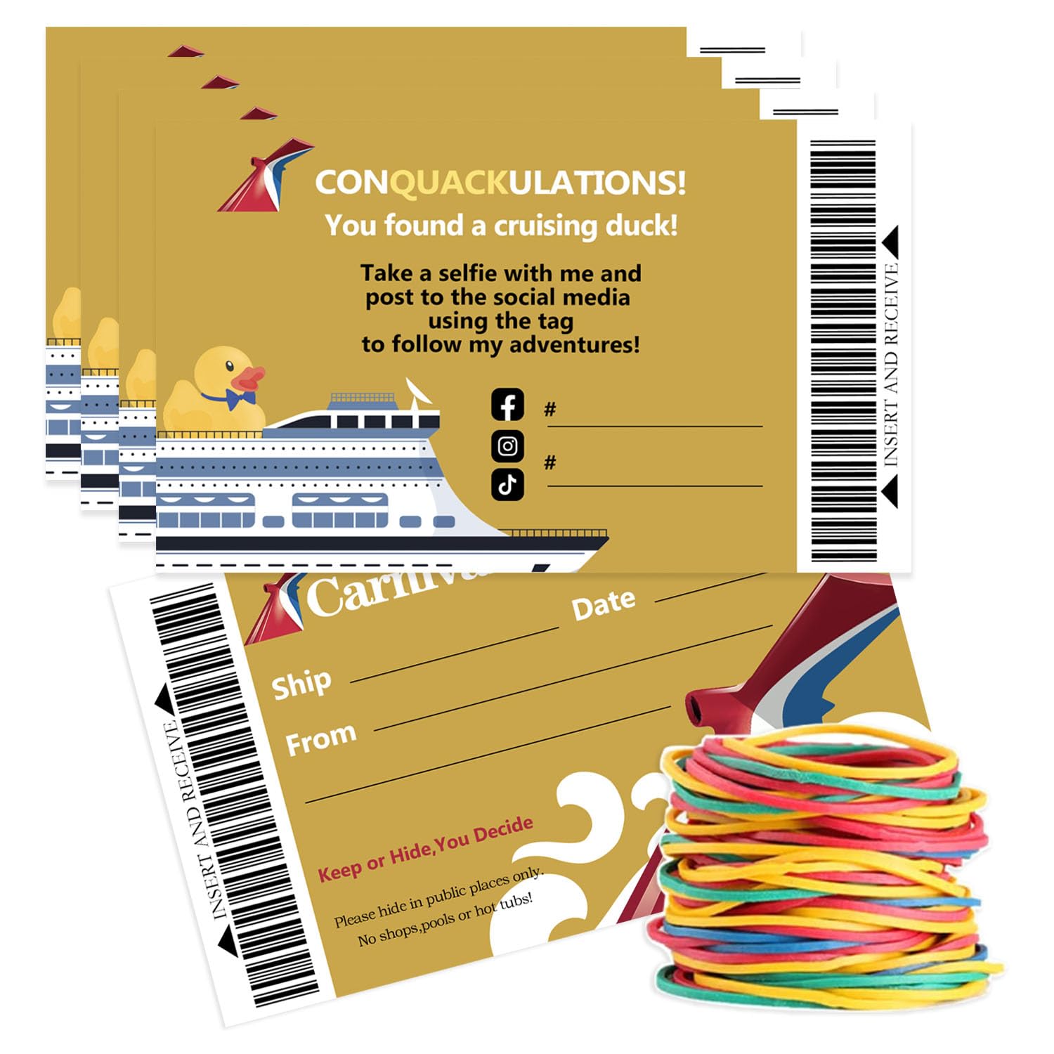 amazon-com-duck-duck-tags-cruising-rubber-duck-tag-ducking-game-cards-carnival-cruise-line-gold-sailing-card-rubber-duck-tag-2x3-5-business-card-size-with-hole-and-rubber-bands-50pack-office for Carnival Cruise Ships Printable Editable Free Printable Cruising Duck Tags Amazon.com : Duck Duck Tags, Cruising Rubber Duck Tag, Ducking Game Cards, Carnival Cruise Line Gold Sailing Card, Rubber duck tag, 2x3.5