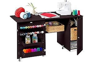 Multipurpose Fold Out Table: Best Choice Products Large Foldable Sewing Cabinet