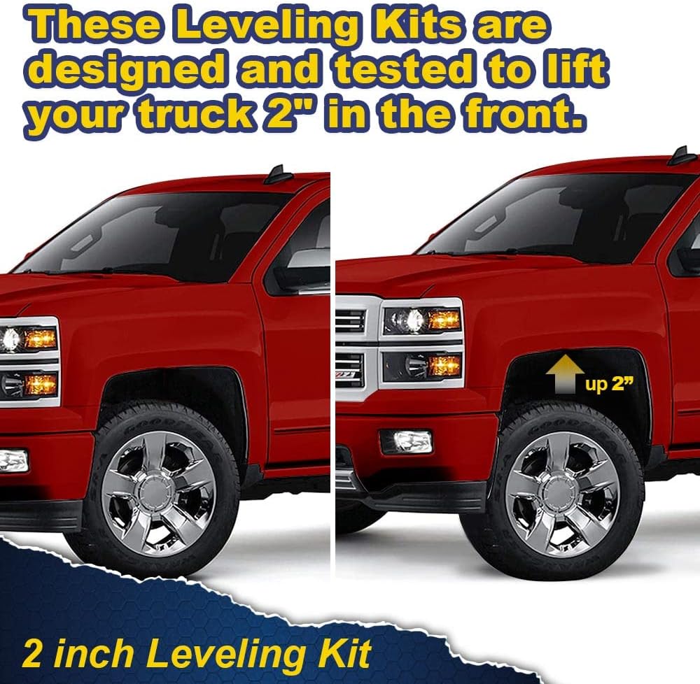 PIT66 2" Leveling Suspension Lift Kit, Compatible with 2019-2021 Chevy GMC 1500 2WD 4WD
