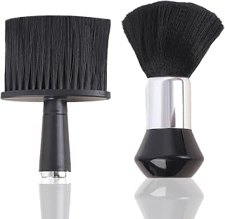 Barber Neck Duster Brush Set - 2 Pcs Professional Hair Cutting Cleaning Tool with Soft Bristles & Ergonomic Handle for Salon, Beard Trimming, Barber Accessories Supplies