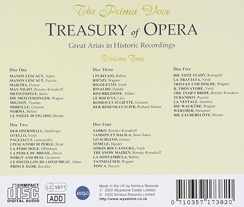 Miniatura 2 de Prima Voce Treasury of Opera 2 Various