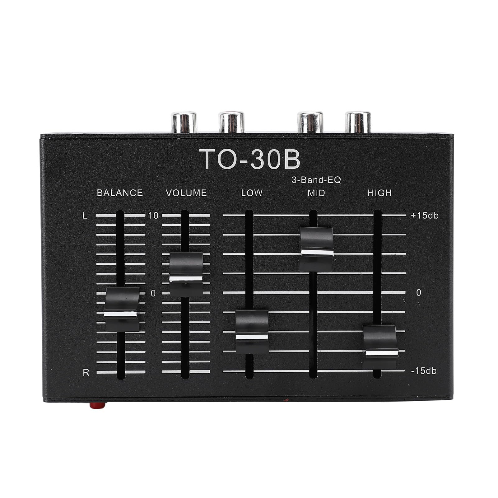 Dpofirs EQ -Equalizer, Niedrig Rausch -HIFI Volumensteuerung Ausgeglichener Stereoer Stereo EQ Equalizer für Elektronische Musikinstrumente