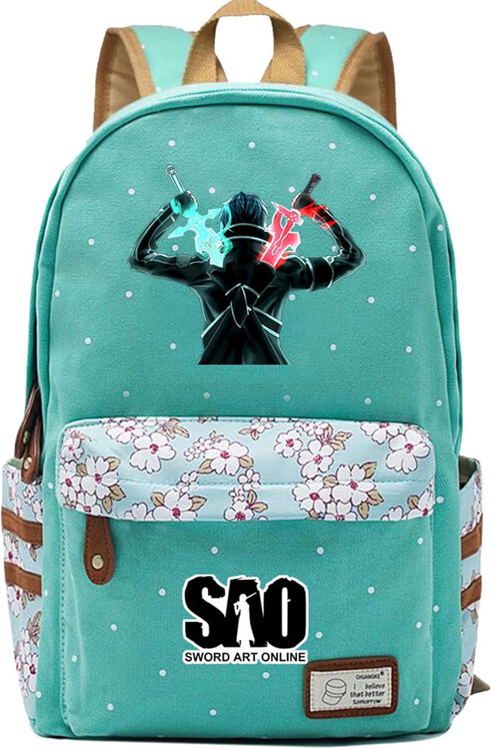 Anime Sword Art Online Backpack School Bag Canvas Kirigaya Kirito Daypack Student Bag 3