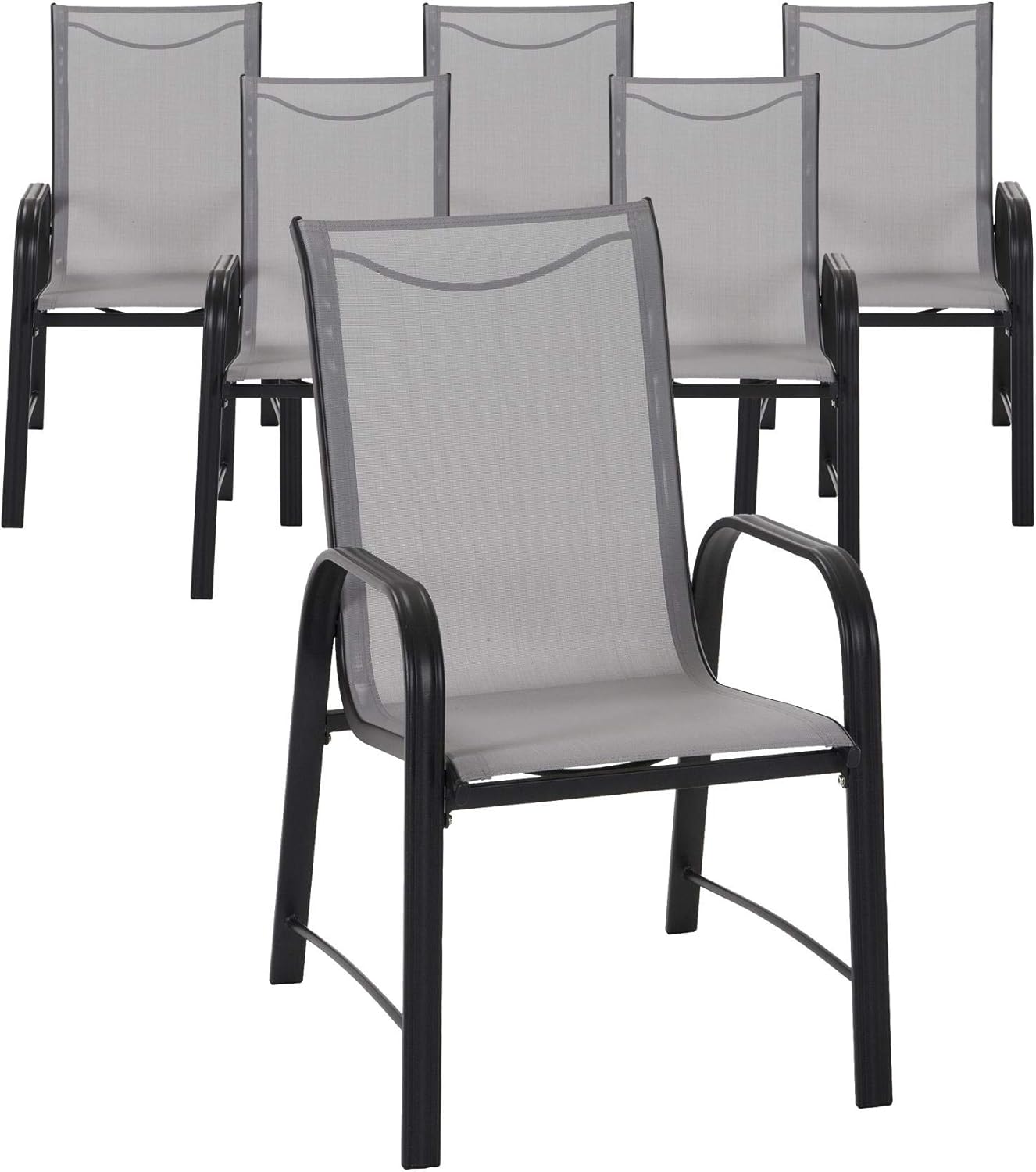 COSCO Outdoor Living Paloma Patio Dining Chairs, 6Pack