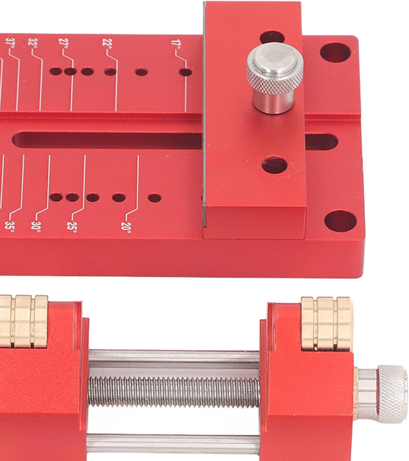 Honing Guide System, Chisel Sharpening Kit for Woodworking Chisels and Planes, Chisel Honing Guide with Adjustable Angle Fixture and AngleGauge, AngleGauge from 15° to 45°