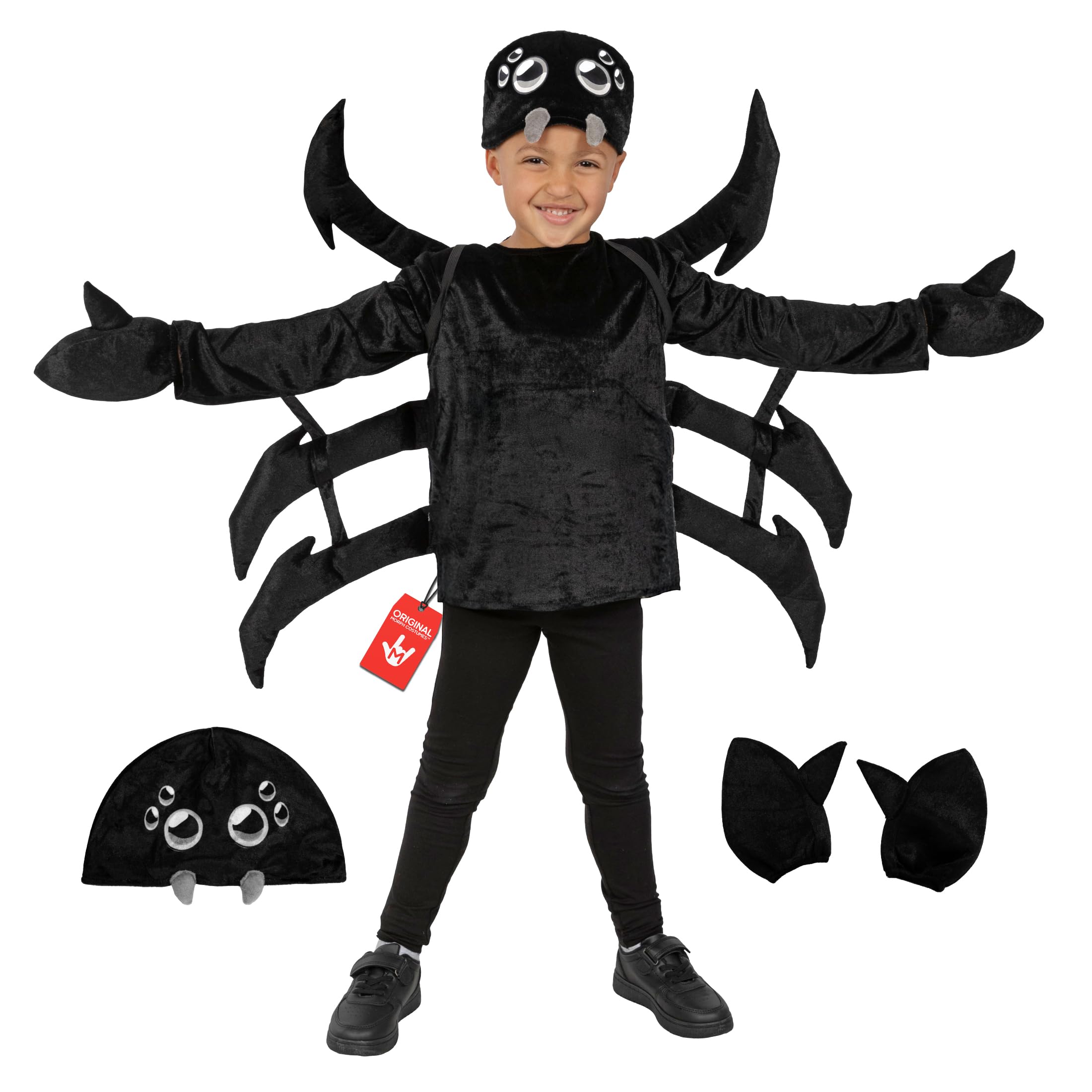 Morph Deguisement Araignee Enfant, Déguisement Araignée Enfant, Déguisement Nature, Costume Insecte, Deguisement Araignee Garcon, Costume Halloween Garcon, Carnaval