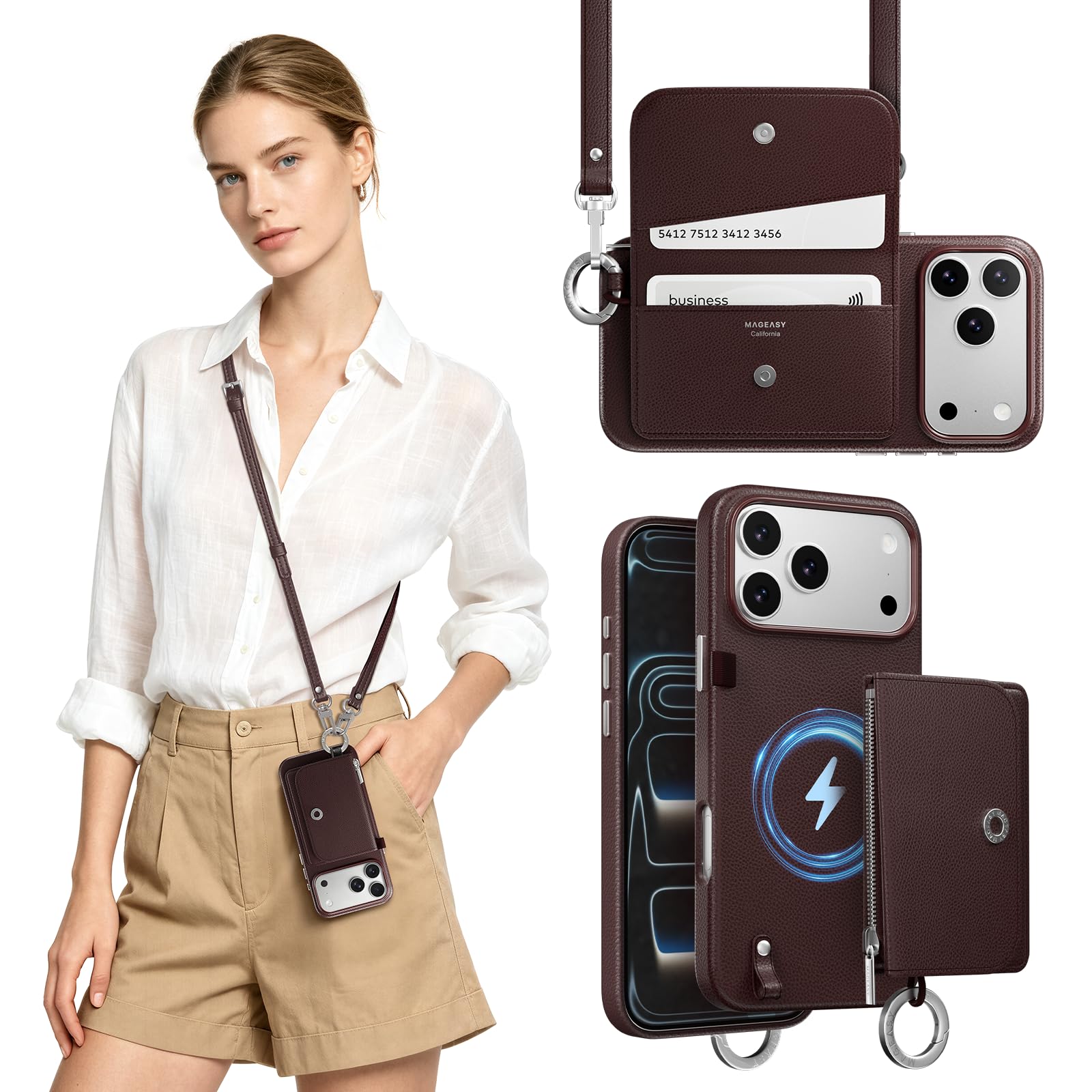 Amazon.com: MAGEASY Pouch Compatible with MagSafe, Crossbody