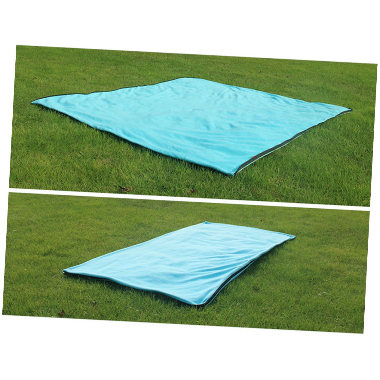 Fleece Schlafsack für Outdoor Aktivitäten Himmelblau Leicht und Langlebig Aufbewahrungstasche zum Wandern für Gäste