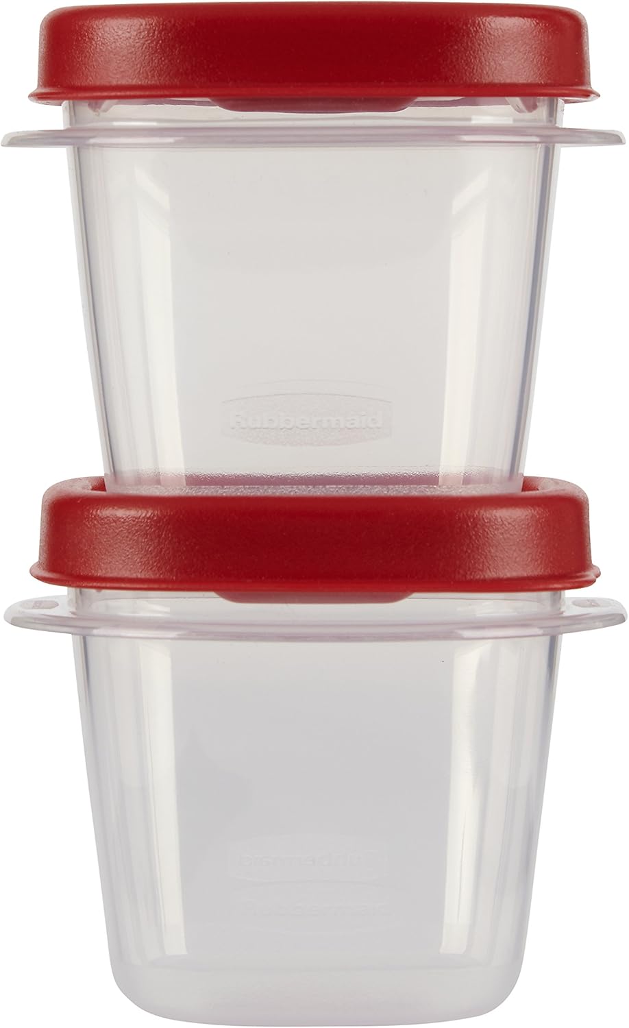 Rubbermaid Easy Find Lids Food Storage Containers, 0.5 Cup, Racer Red, 2-Piece Set