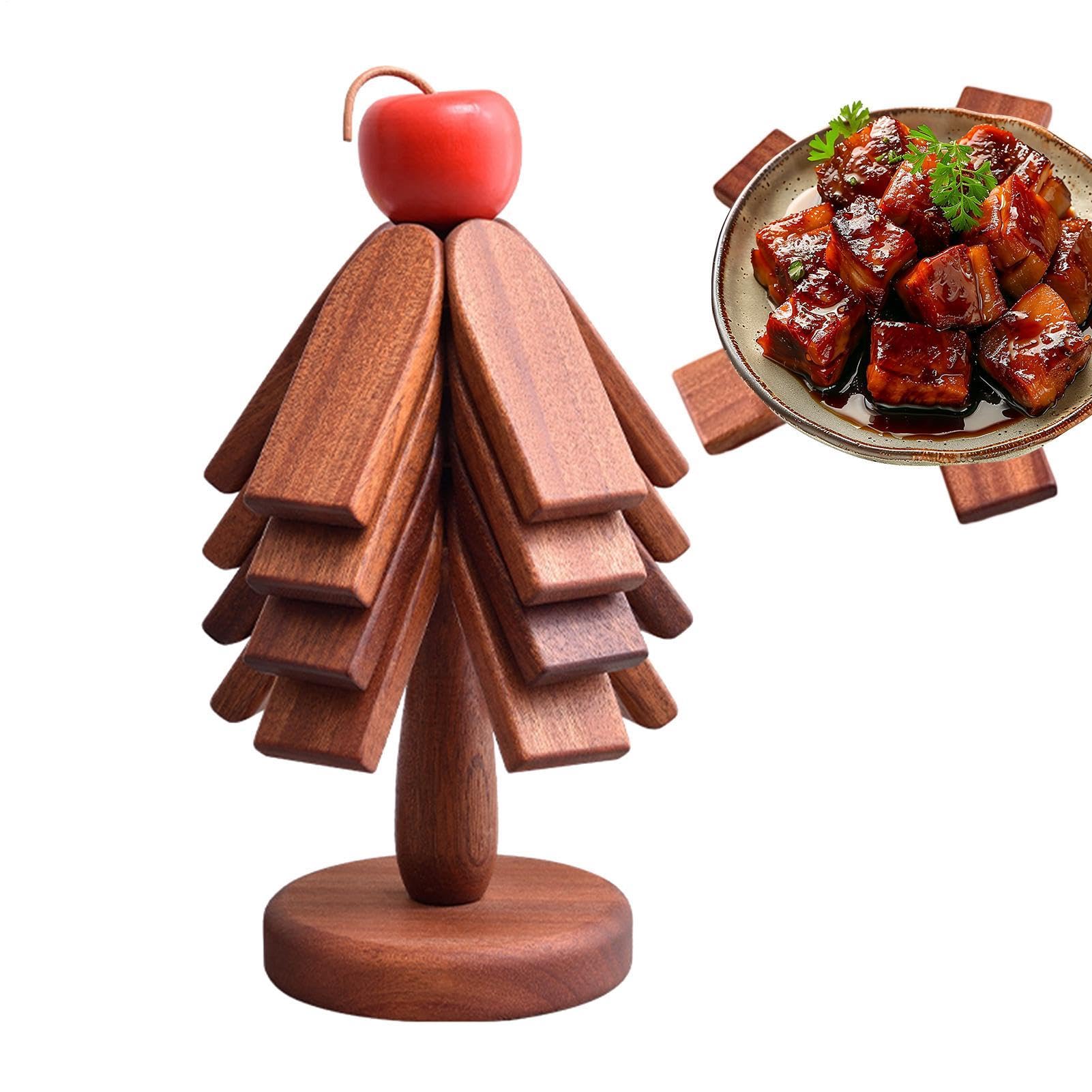 Sottopentola ad Albero per Piatti Caldi Rustico Protezione Tavola