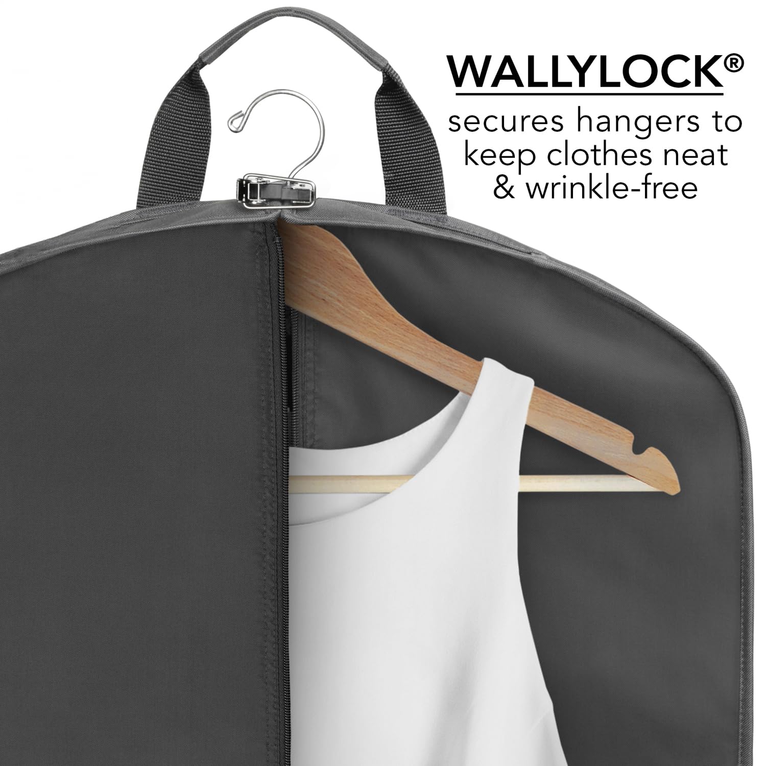 WallyBags Torba podróżna Deluxe 152 cm, grafit, 60-inch, Torba podróżna Deluxe 152 cm