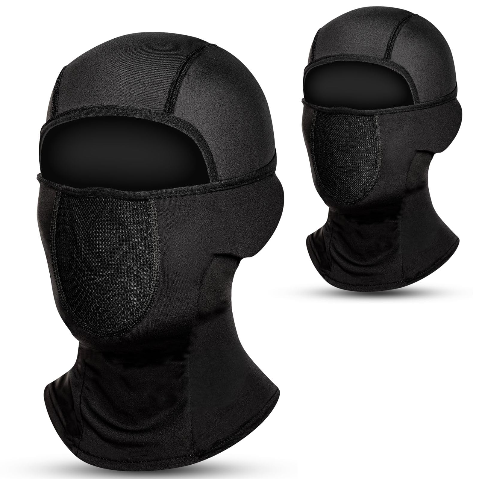 RIGWARL 2 Pack Cooling Shiesty Mask Balaclava Face Mask Men Women Lightweight Motorcyle Balaclava with Mesh Panel Movable