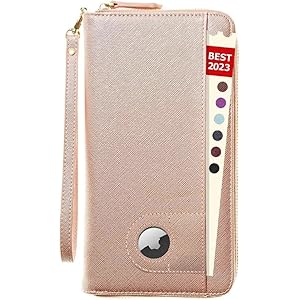 Travel Document Organizer – RFID Passport Wallet Case Family Holder Id Wristlet