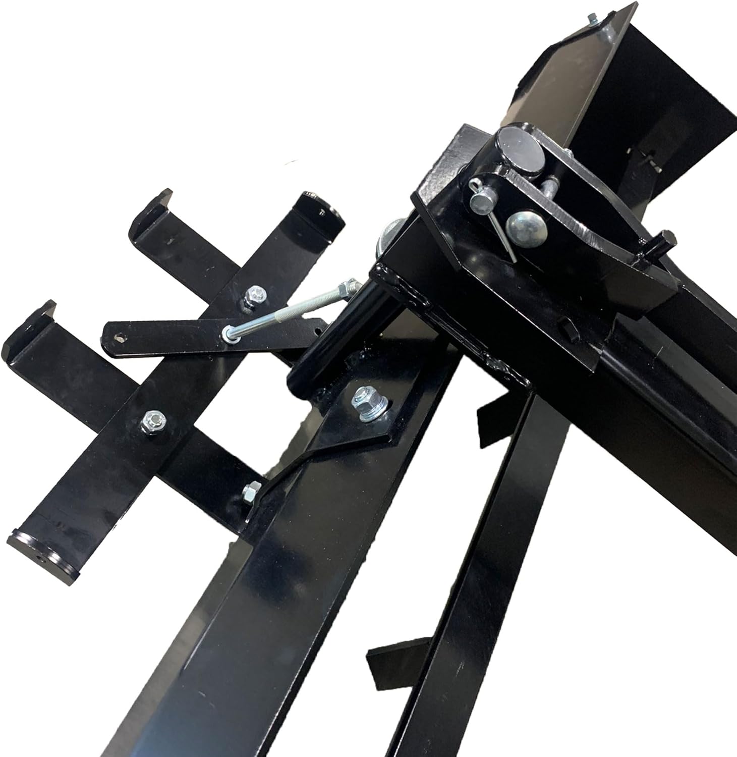 Field Tuff 38 Inch Sleeve Tow Behind Scraper, Durable Black Steel Construction for Garden and Yard Work, Essential Attachment for Landscaping, Black