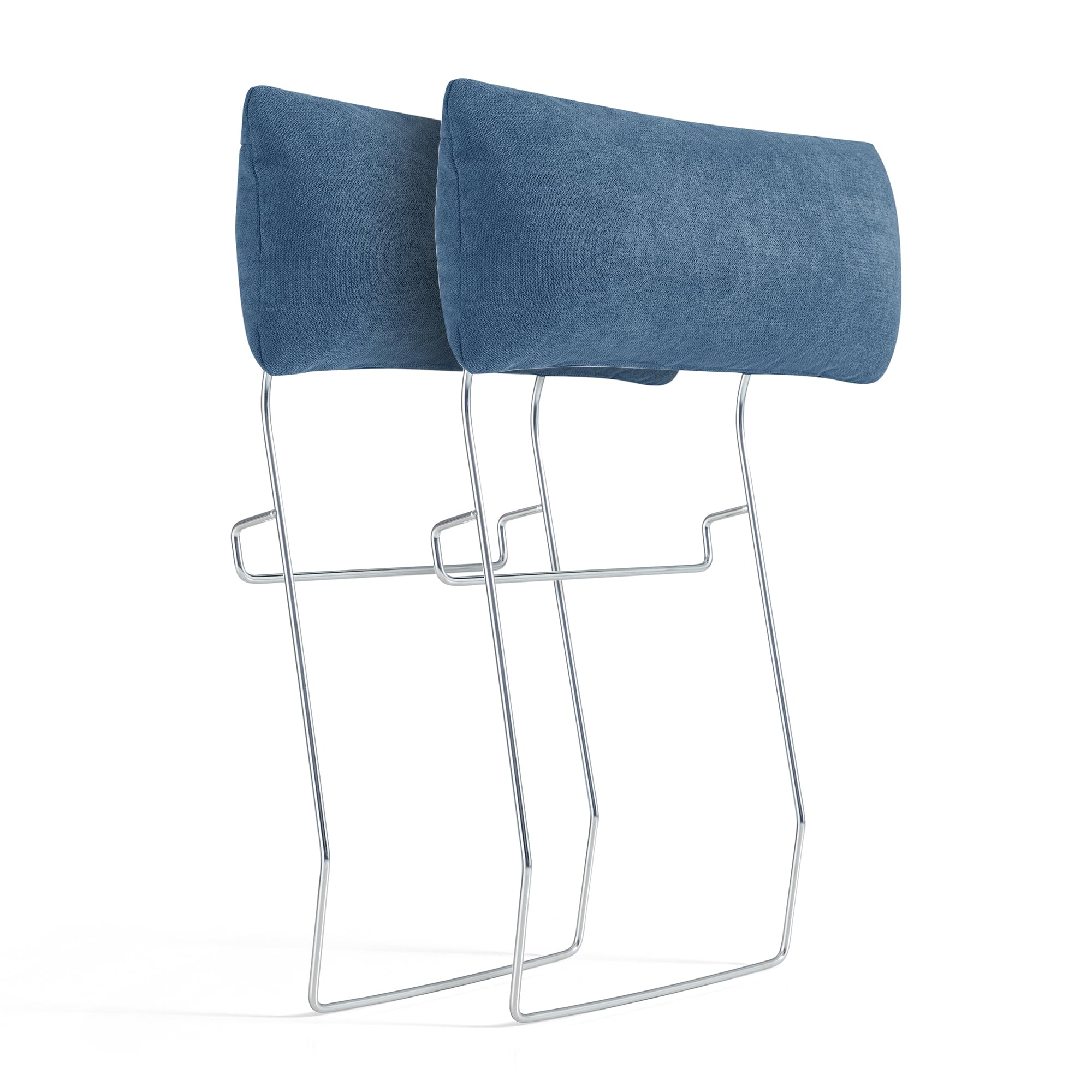 LINSY HOME Sofa Headrest for Modular Sectional Sofa, High Back Sectional Sofa, Extend The Backrest, Tailor-Made for Rubik I Modular Couch, Metal Frame, 2 Pieces, Blue