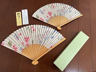 京扇堂 上野リチ そらまめ 扇子ペア 京都国立近代美術館 V