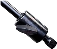 Vista 5 de GRIFFIN Soporte de micrófono con ruedas de 11 pies de alto (edición extendida Xheight) con brazo telescópico y base de trípode, soporte con ruedas